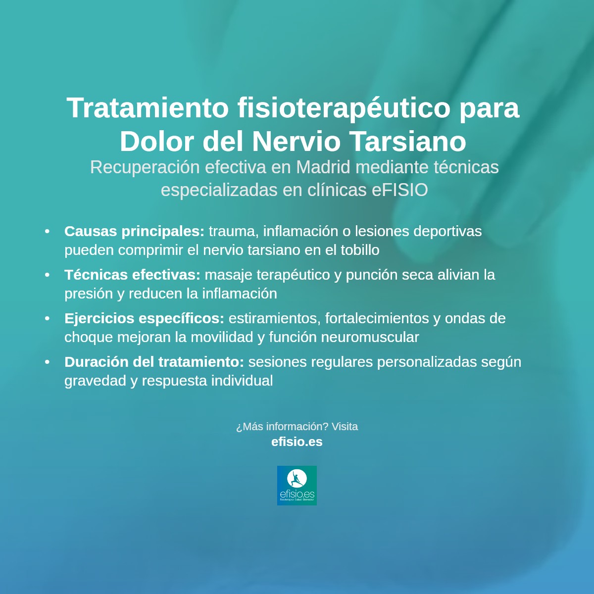 Imagen resumen sobre Dolor del Nervio Tarsiano