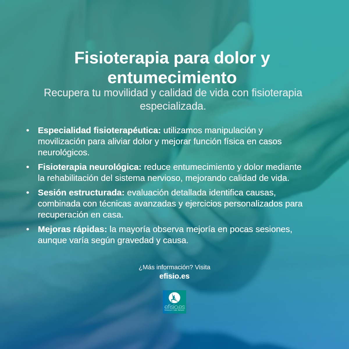 Imagen resumen sobre Dolor e Entumecimiento