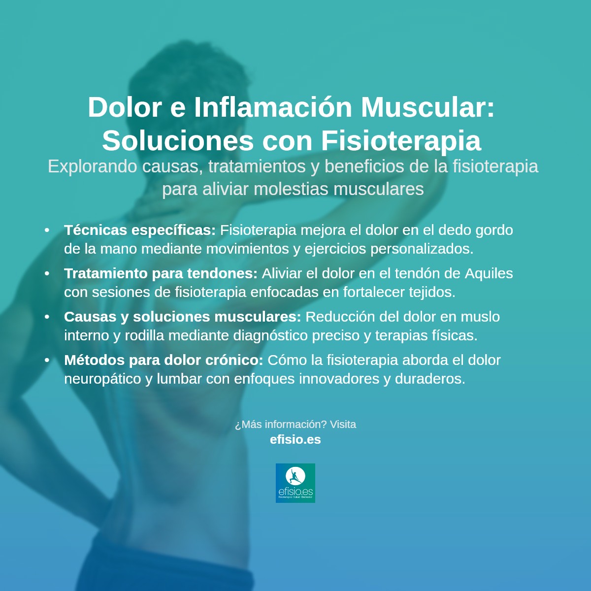 Imagen resumen sobre Dolor e Inflamación muscular