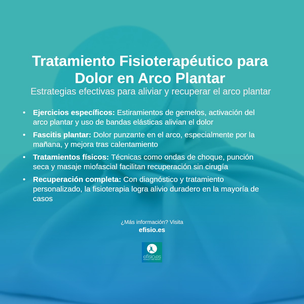 Imagen resumen sobre Dolor en el Arco del Pie