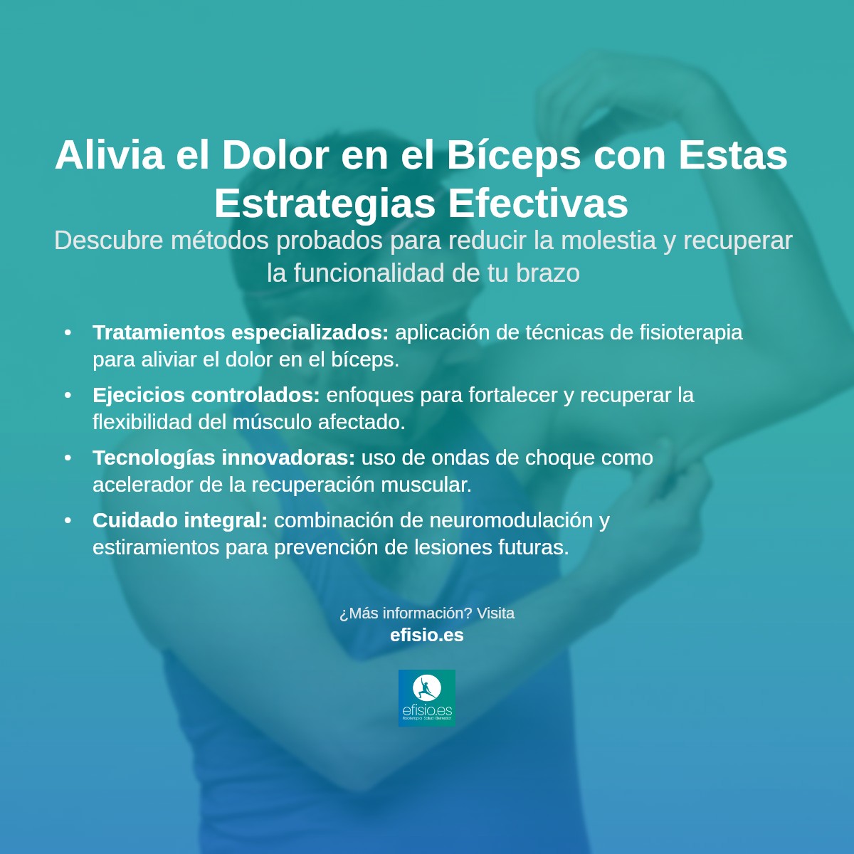 Imagen resumen sobre Dolor en el Bíceps: Estrategias Efectivas para Aliviarlo