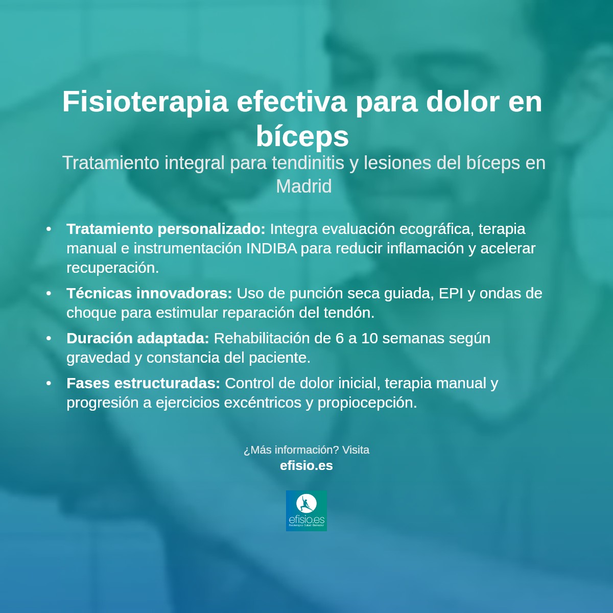 Imagen resumen sobre Dolor en el bíceps