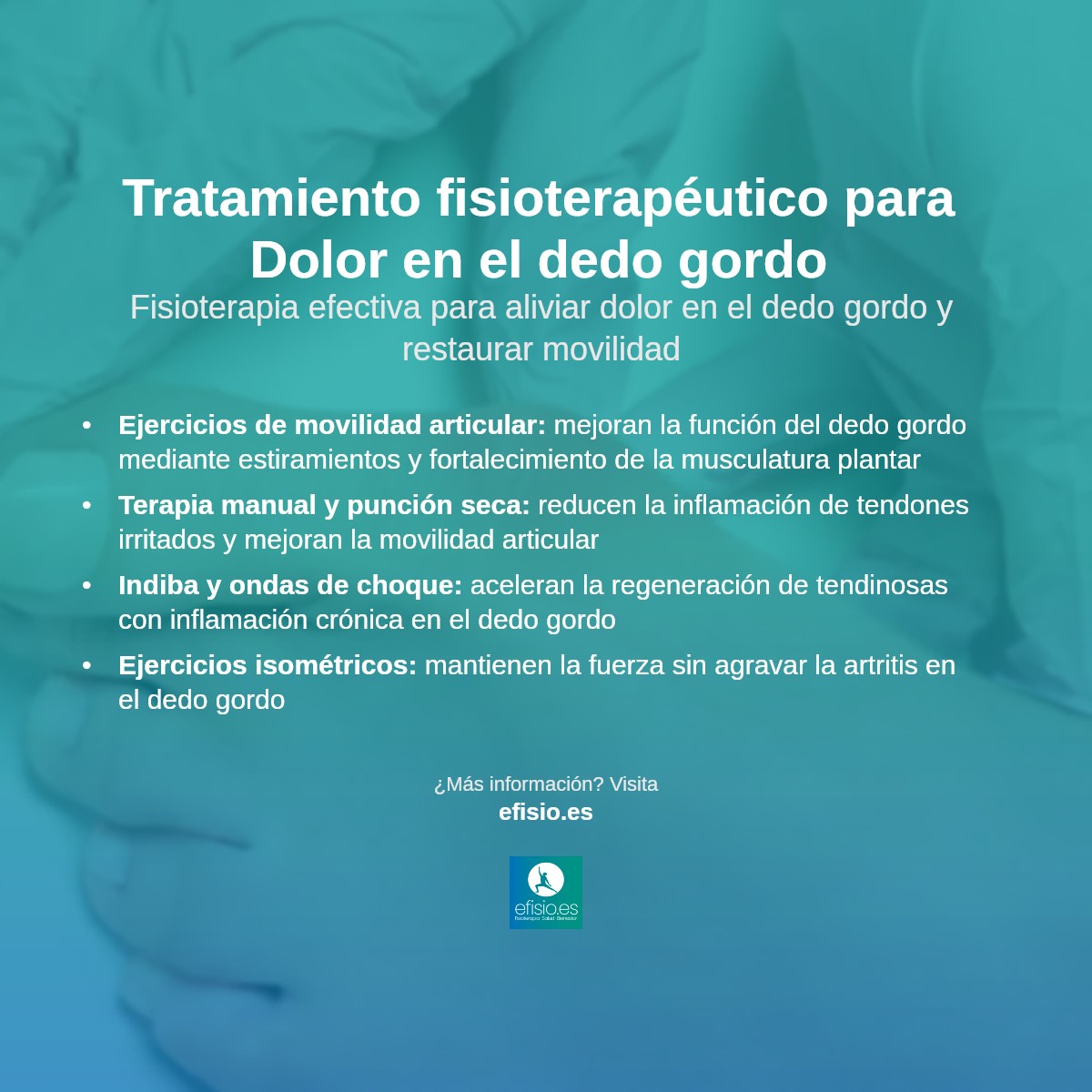 Imagen resumen sobre Dolor en el dedo gordo del pie