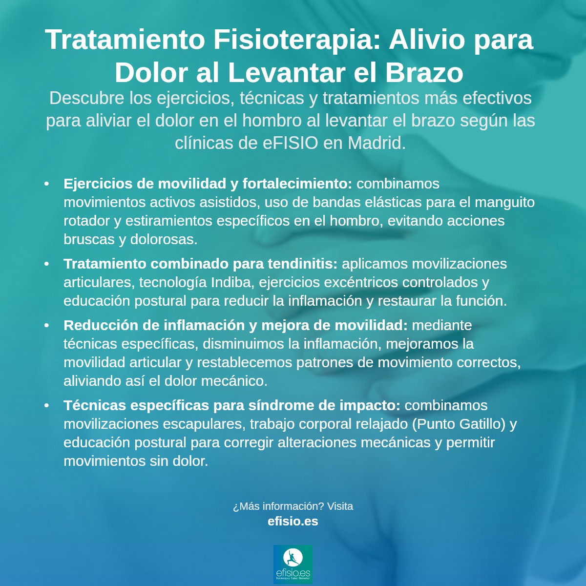 Imagen resumen sobre Dolor en el hombro al levantar el brazo