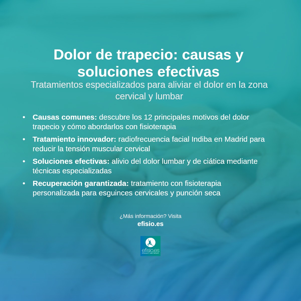 Imagen resumen sobre Dolor en el músculo trapecio