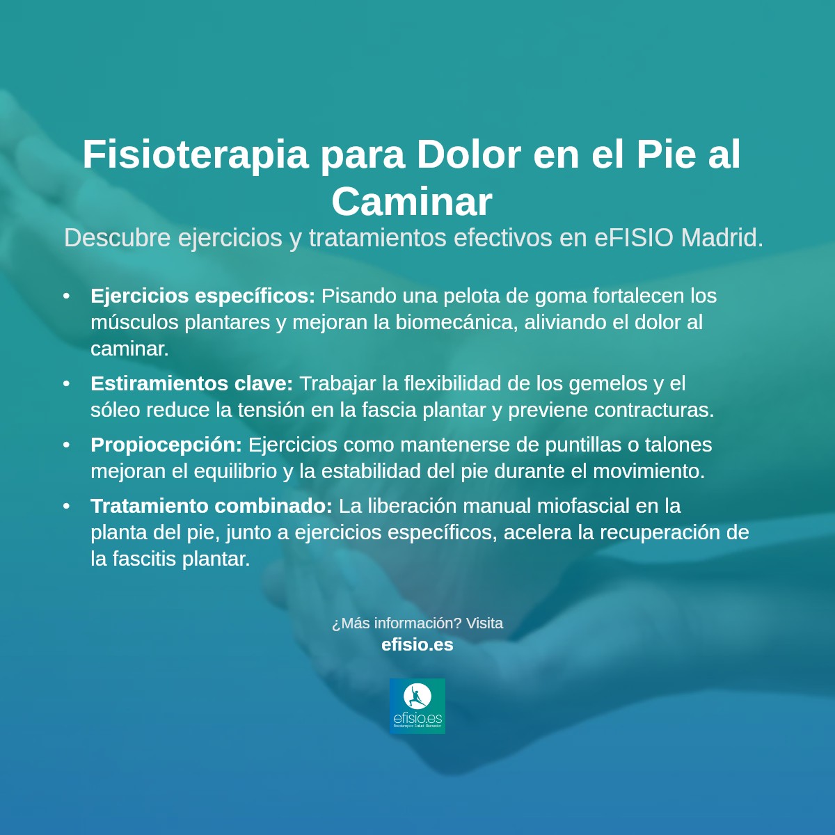 Imagen resumen sobre Dolor en el pie al pisar