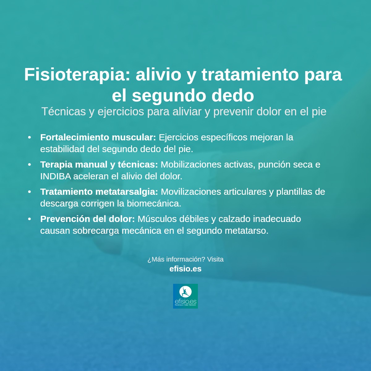 Imagen resumen sobre Dolor en el segundo dedo del pie