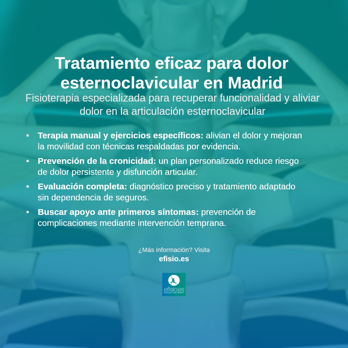 Imagen resumen sobre Dolor en la Articulación Esternoclavicular