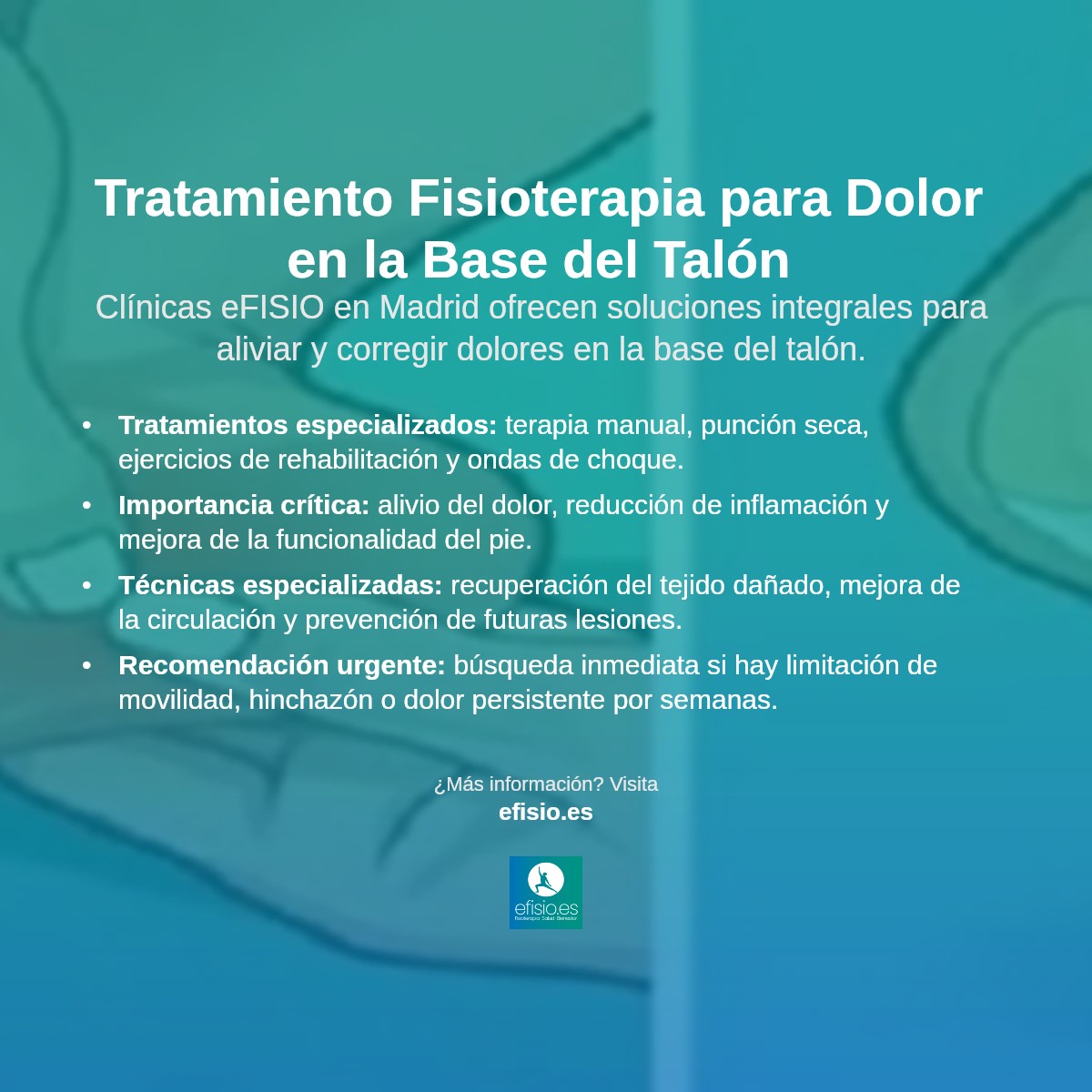 Imagen resumen sobre Dolor en la Base del Talón