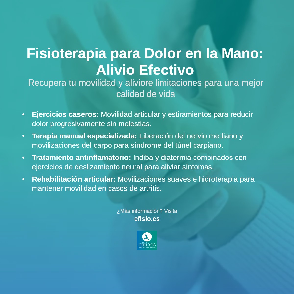 Imagen resumen sobre Dolor en la Mano