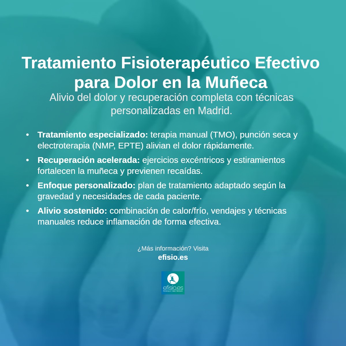 Imagen resumen sobre Dolor en la Muñeca