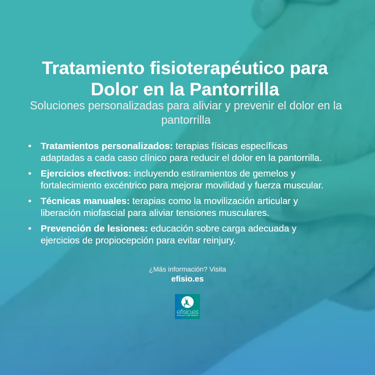 Imagen resumen sobre Dolor en la Pantorrilla