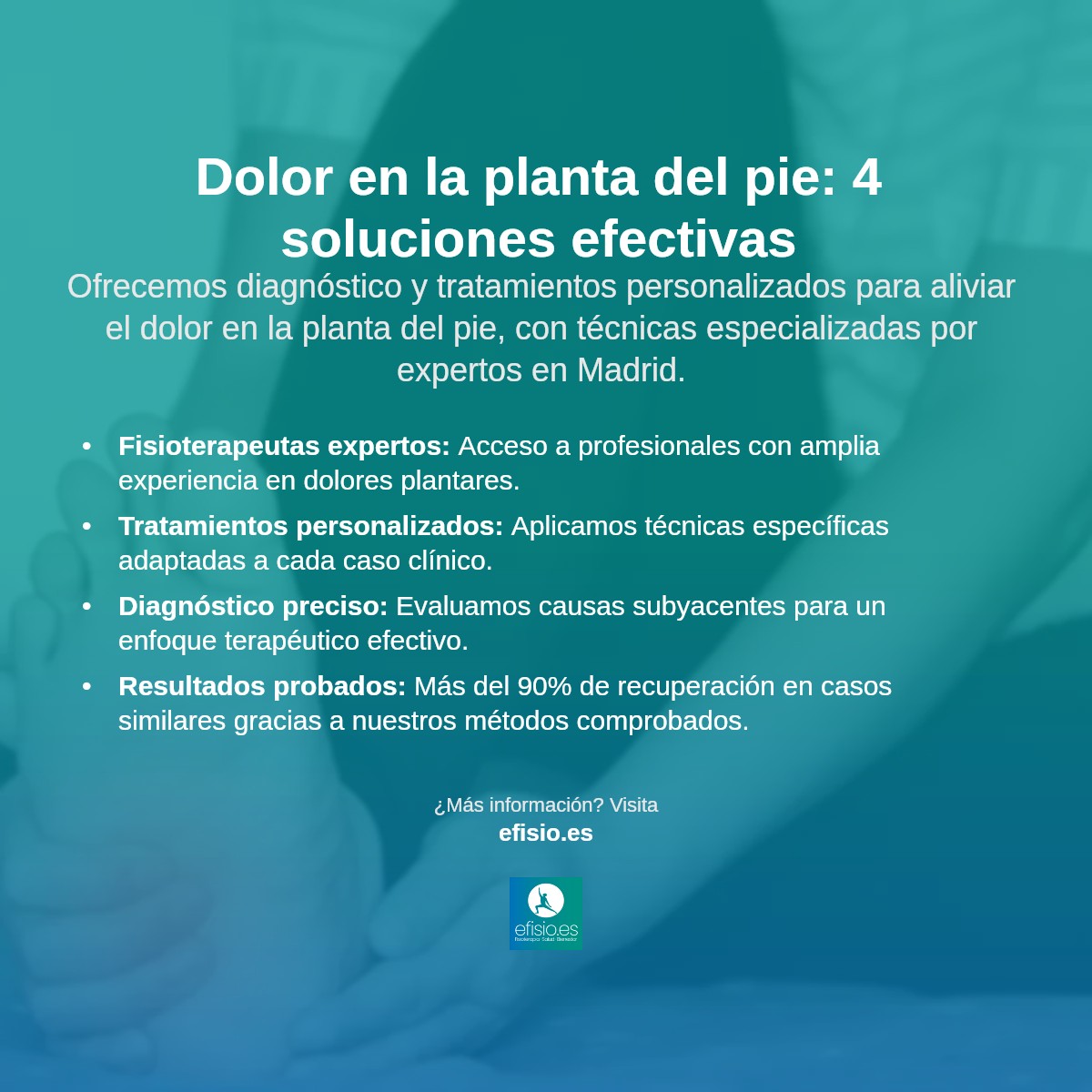 Imagen resumen sobre Dolor en la planta del pie al pisar