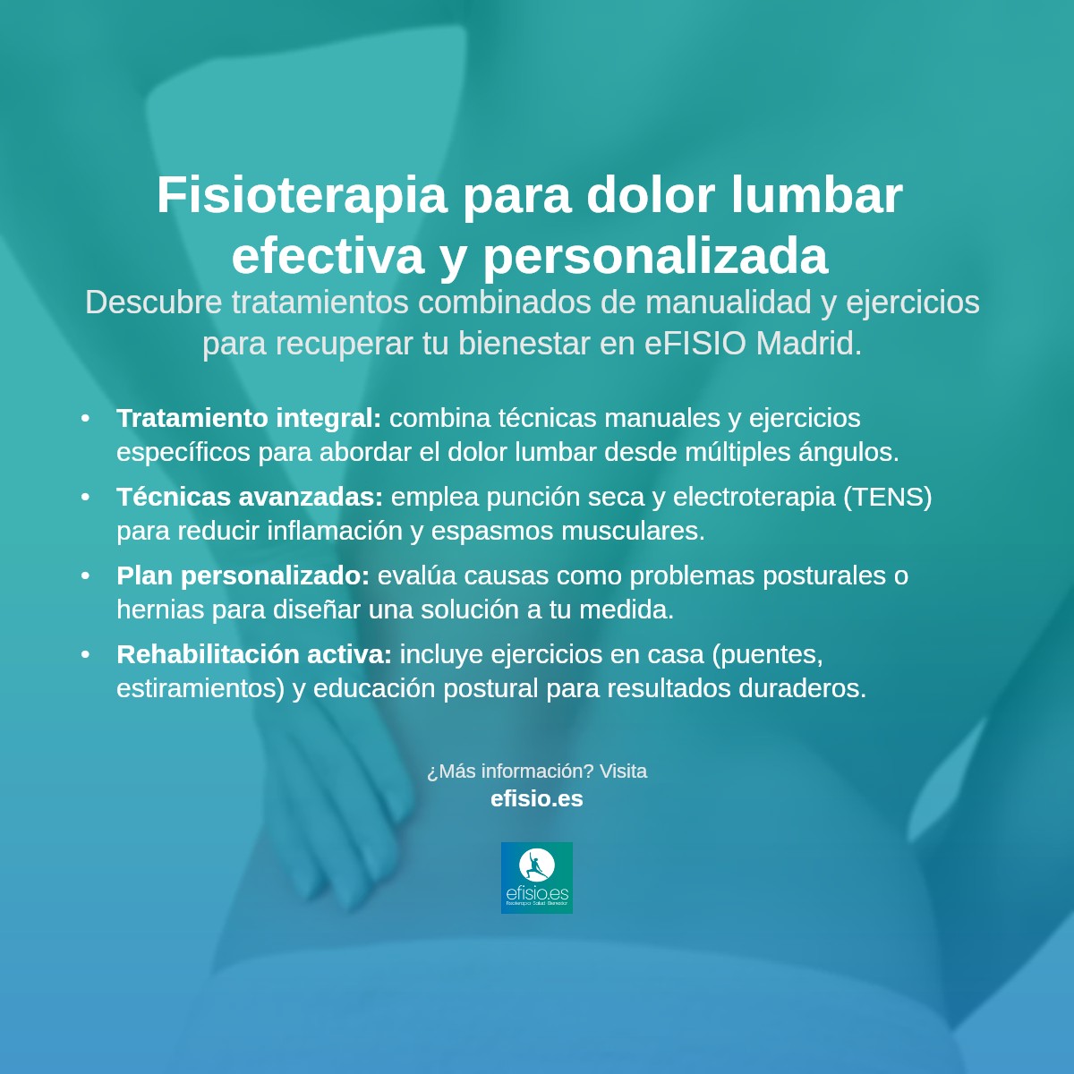 Imagen resumen sobre Dolor lumbar