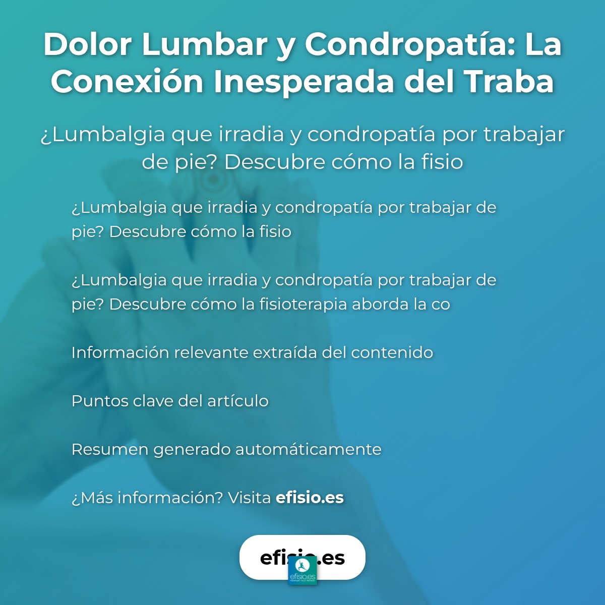Postparto y Dolor Lumbar: La Conexión Olvidada