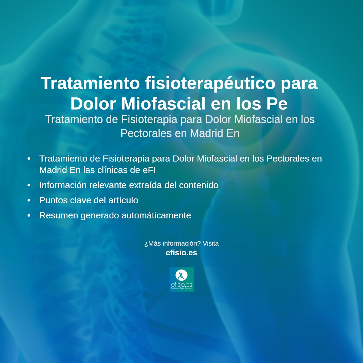 Imagen resumen sobre Dolor Miofascial en los Pectorales