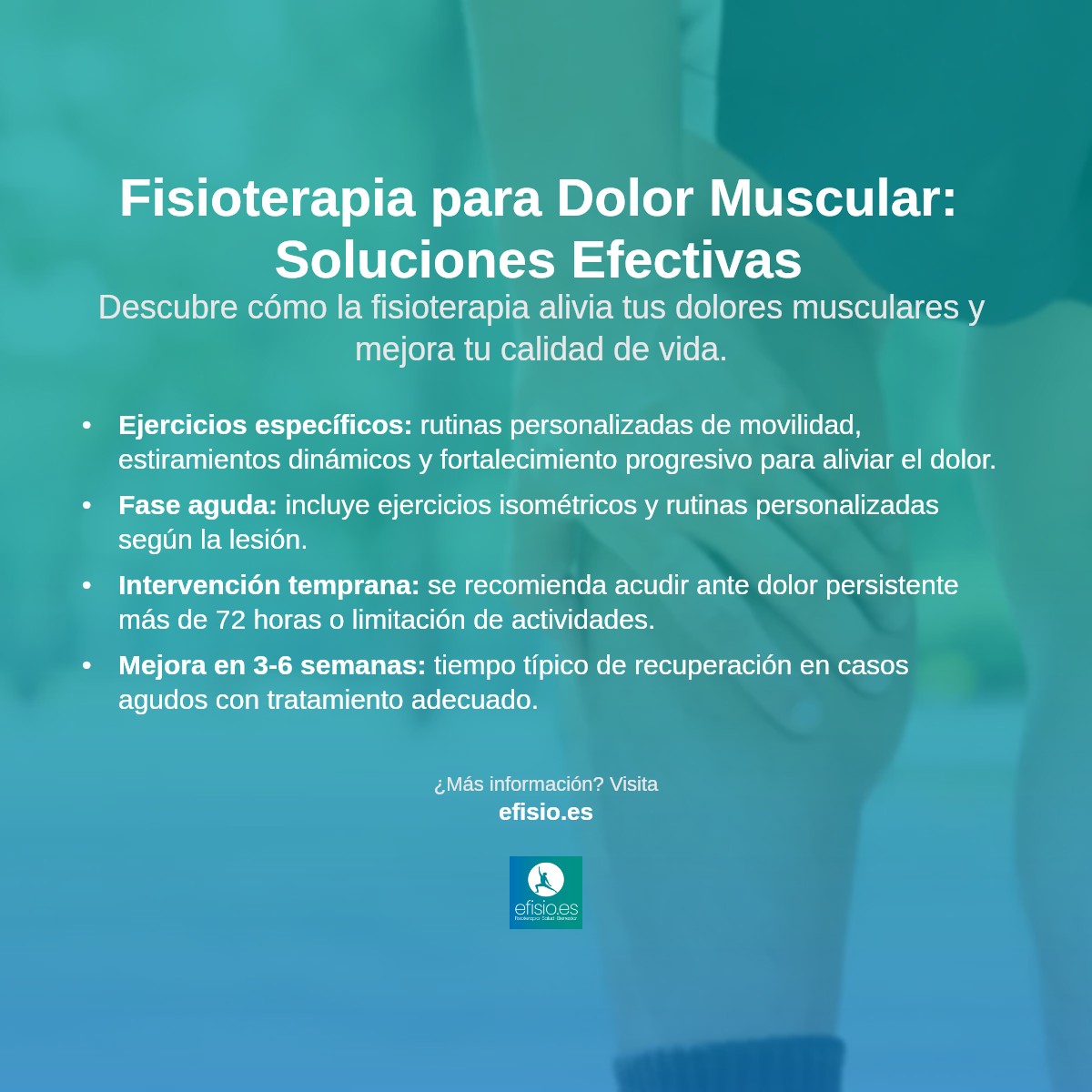 Imagen resumen sobre Dolor muscular