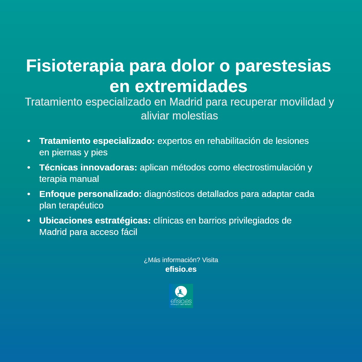 Imagen resumen sobre Dolor o parestesia en la extremidad inferior