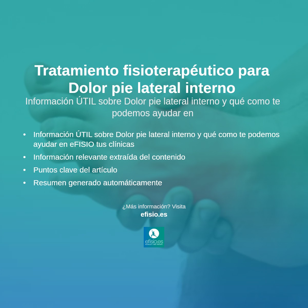 Imagen resumen sobre Dolor pie lateral interno