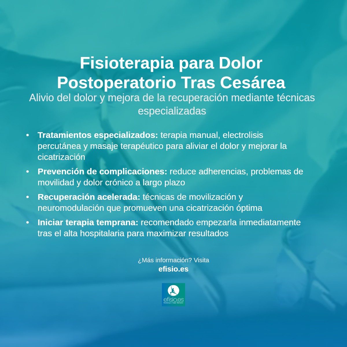 Imagen resumen sobre Dolor Postquirúrgico (p.ej., después de Cesárea)