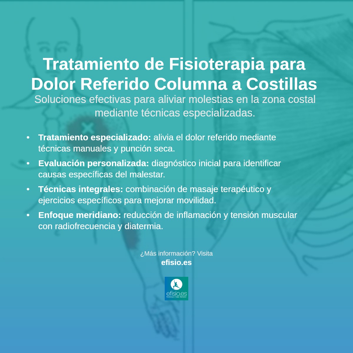 Imagen resumen sobre Dolor Referido de Columna a Costillas