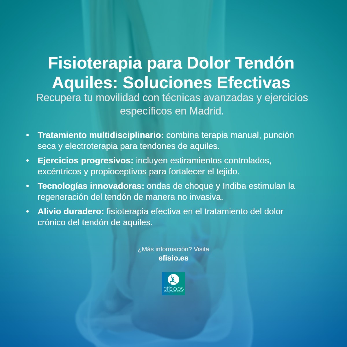 Imagen resumen sobre Dolor tendon de aquiles