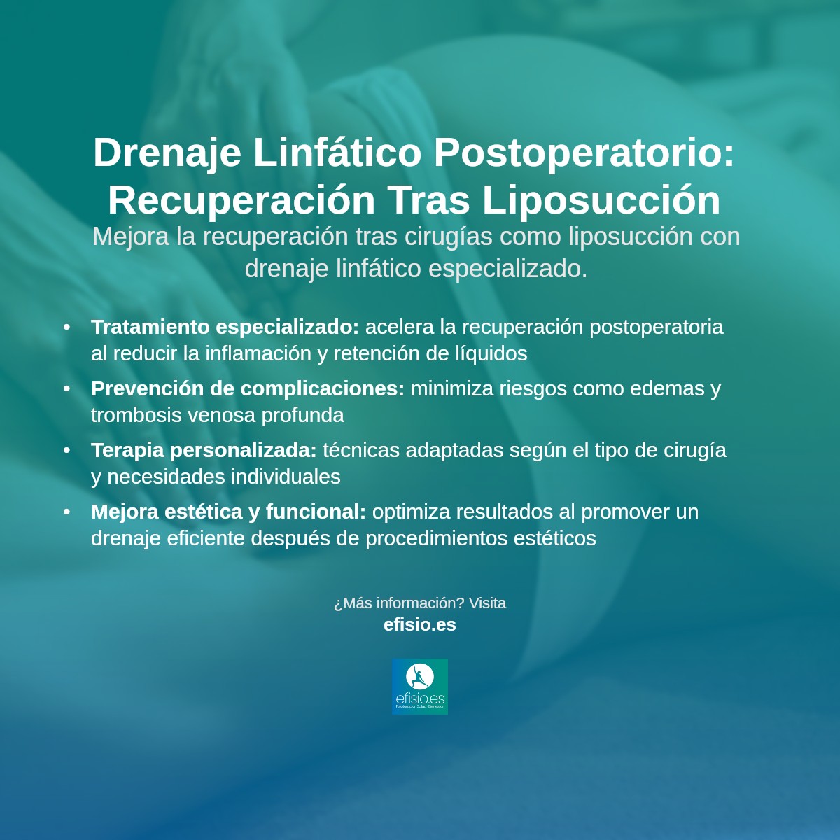 Imagen resumen sobre Drenaje Linfático después de liposucción