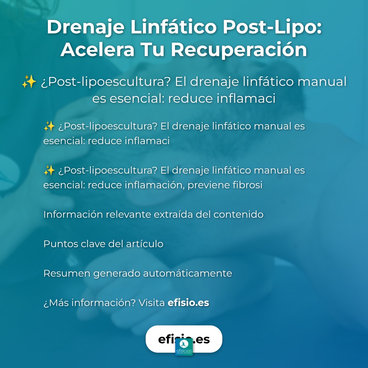 Drenaje Linfático Post-Lipo: Acelera Tu Recuperación