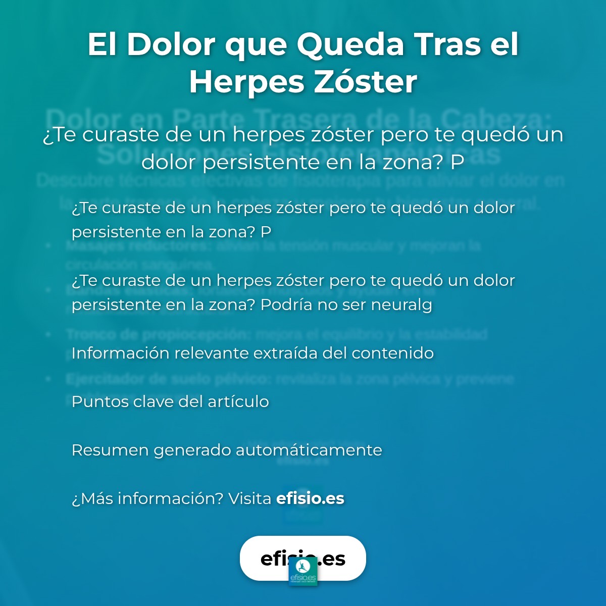 Parálisis facial: Tras el Herpes Zóster, la cara recupera su expresión