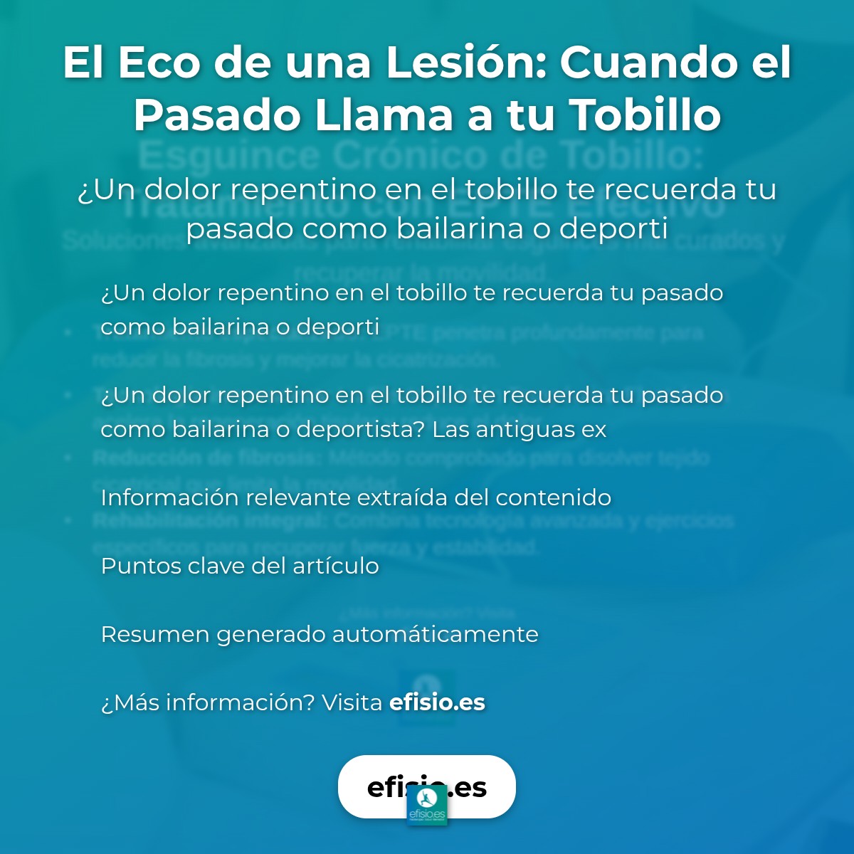 El Eco de una Lesión: Cuando el Pasado Llama a tu Tobillo