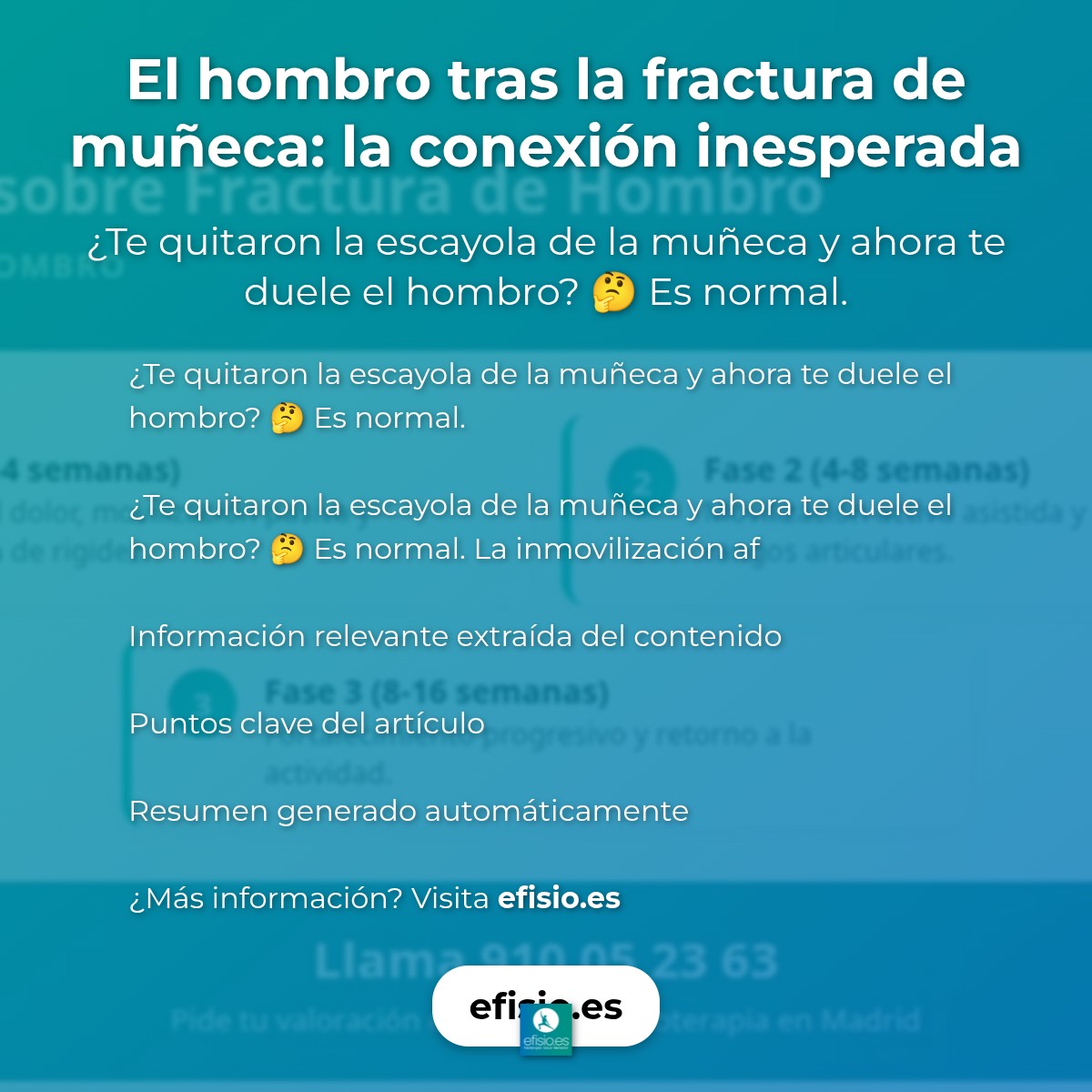 El hombro tras la fractura de muñeca: la conexión inesperada
