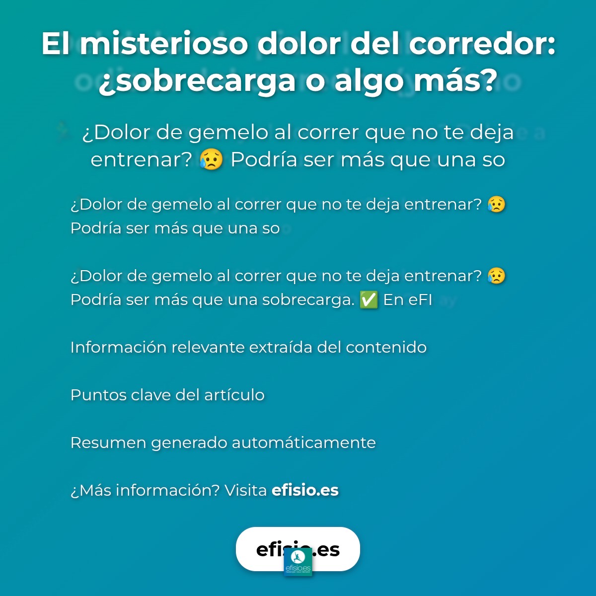 El misterioso dolor del corredor: ¿sobrecarga o algo más?
