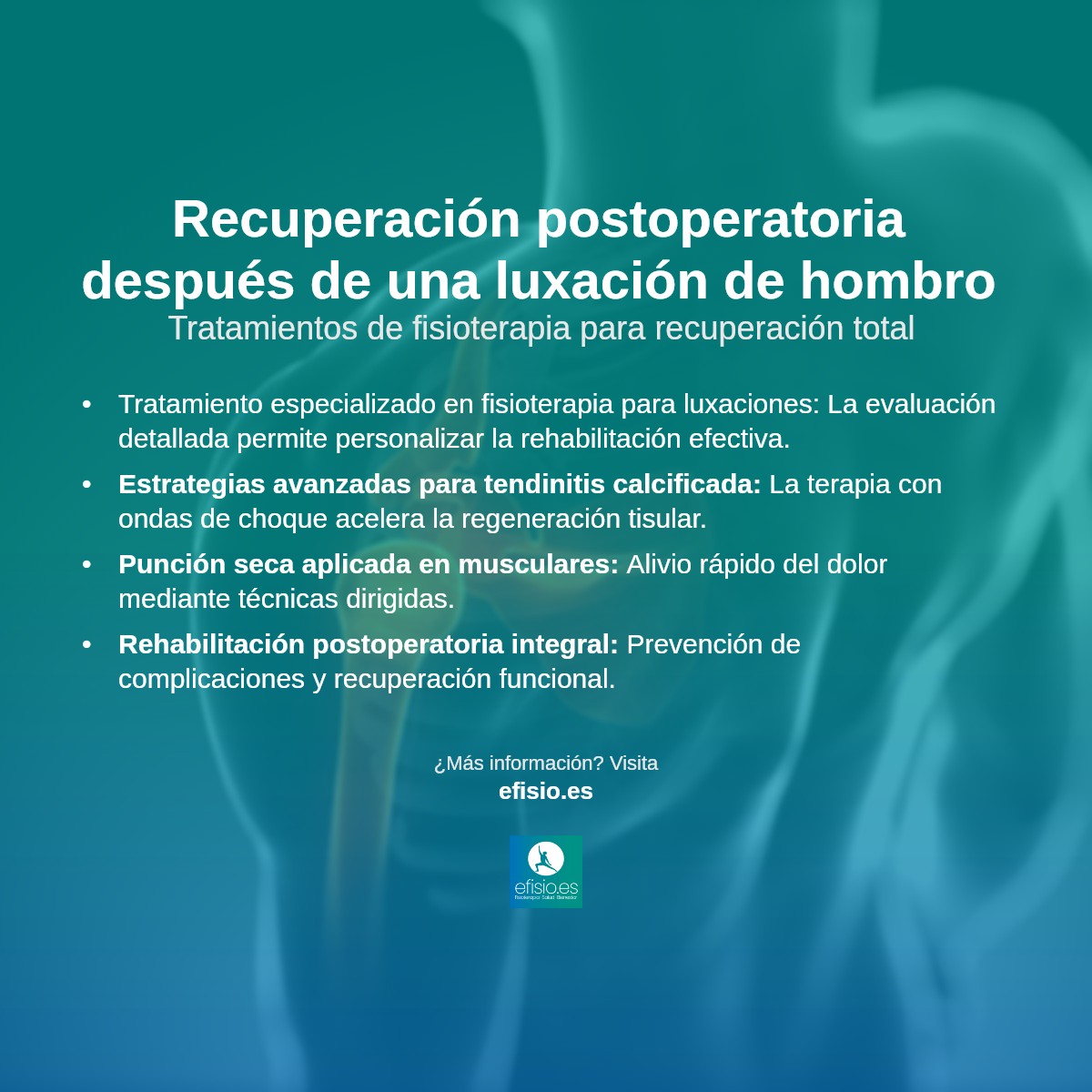 Imagen resumen sobre El post-operatorio de una luxación de hombro