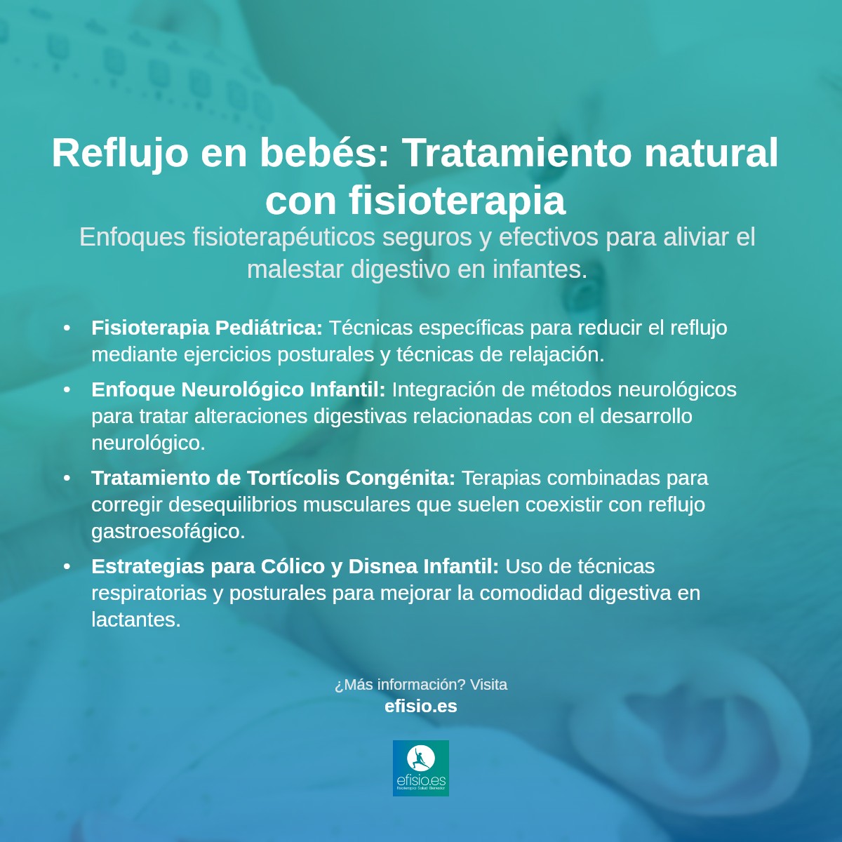 Imagen resumen sobre El reflujo gastroesofágico en bebés: Tratamiento natural con fisioterapia