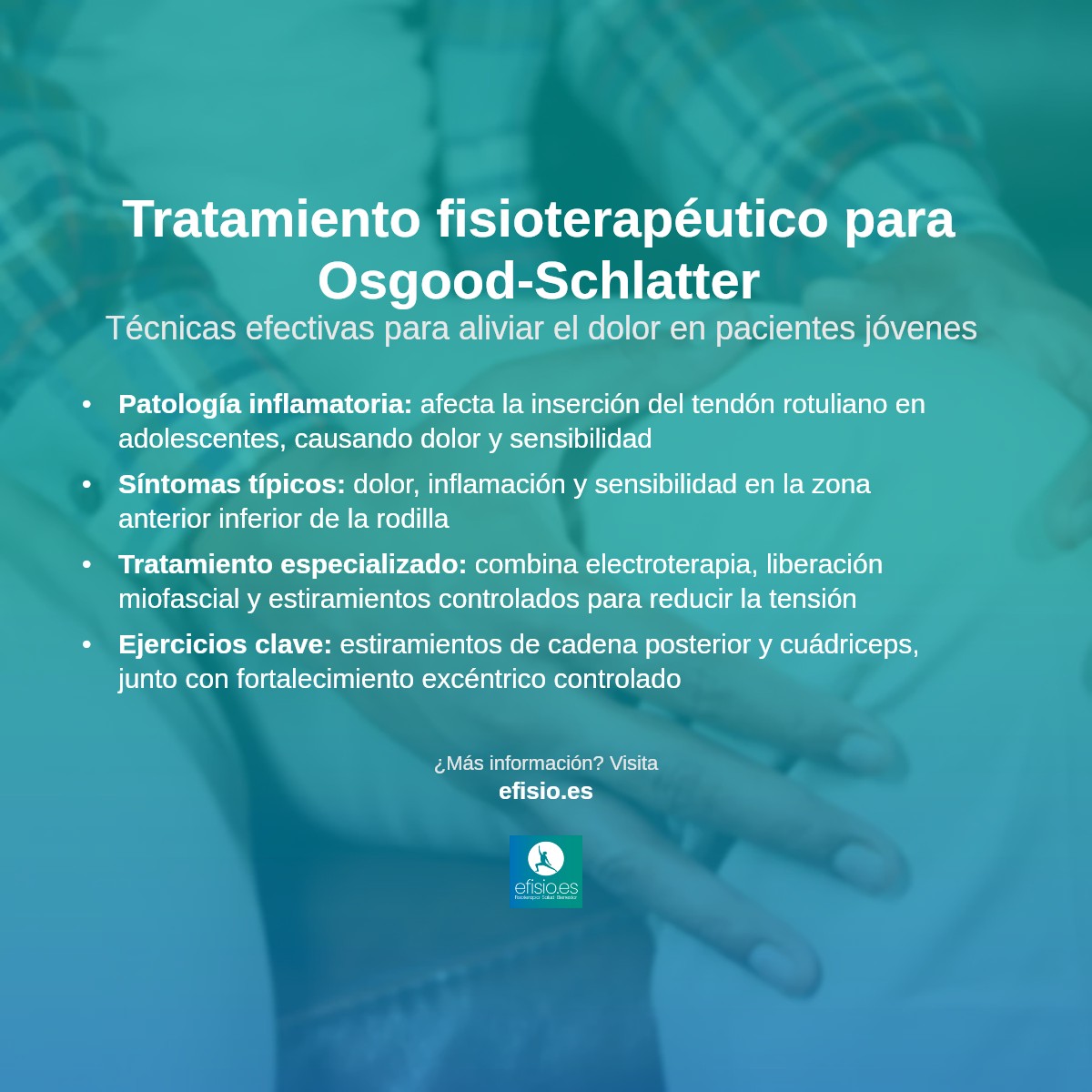 Imagen resumen sobre Enfermedad de Osgood-Schlatter