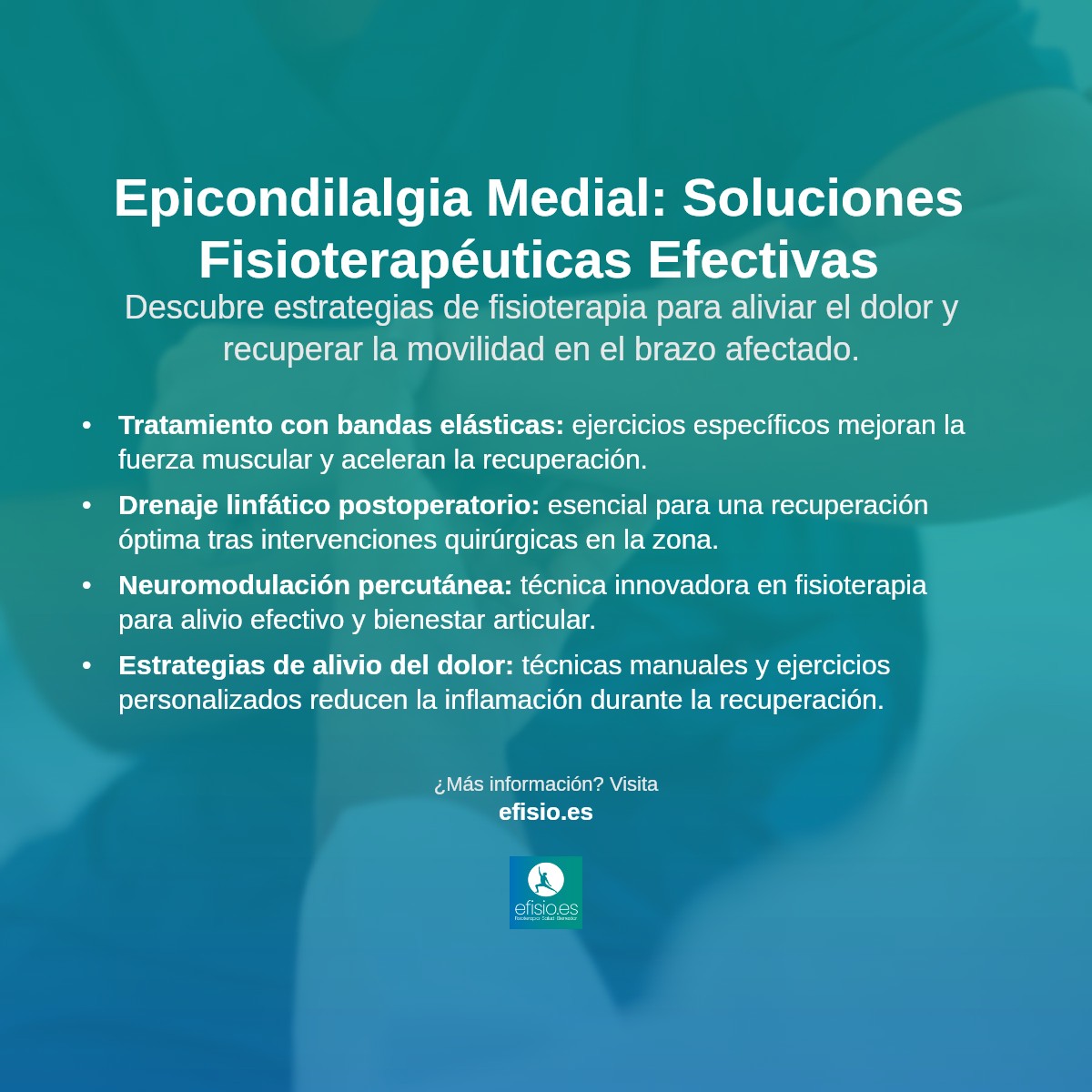 Imagen resumen sobre Epicondilalgia medial