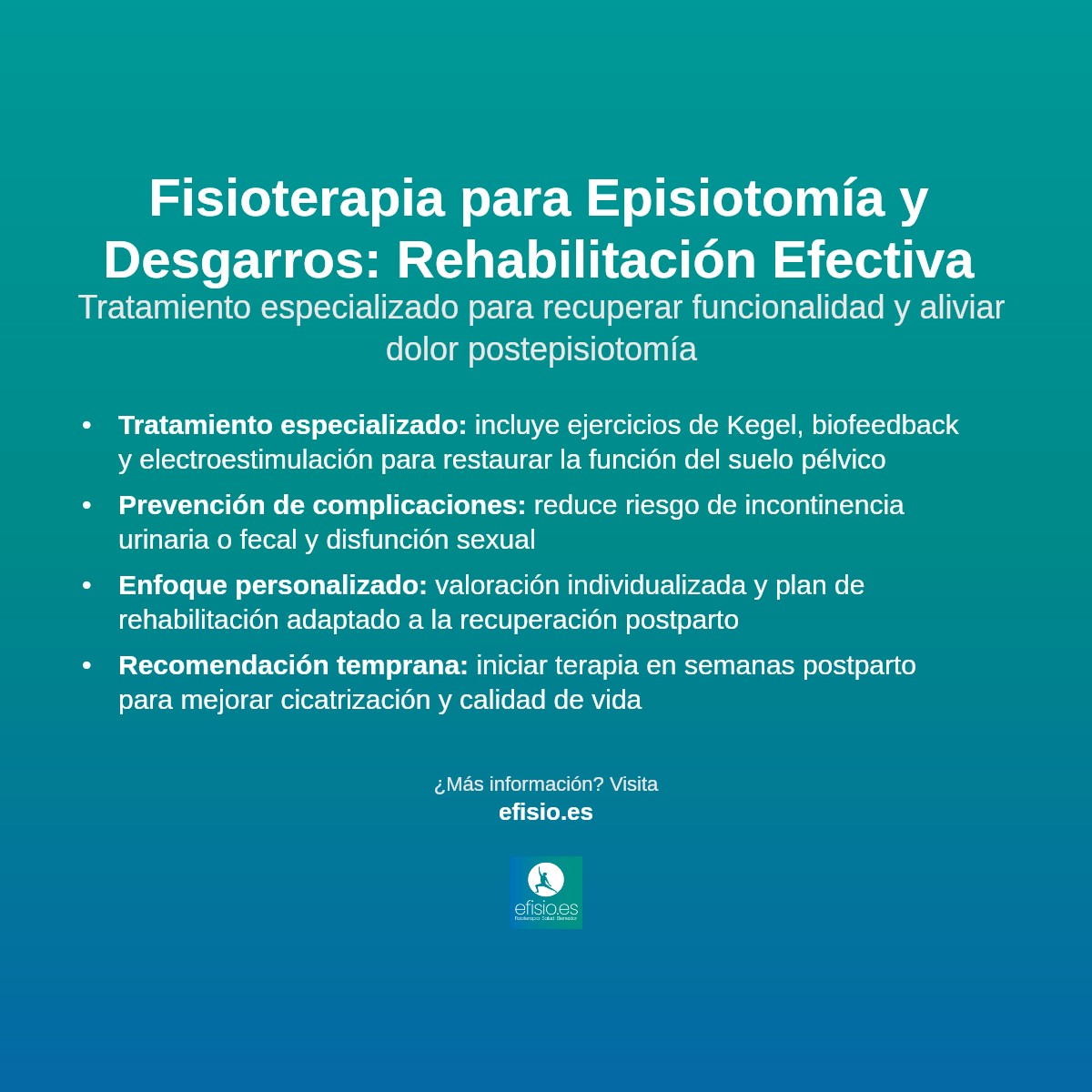 Imagen resumen sobre Episiotomía o desgarros durante el parto