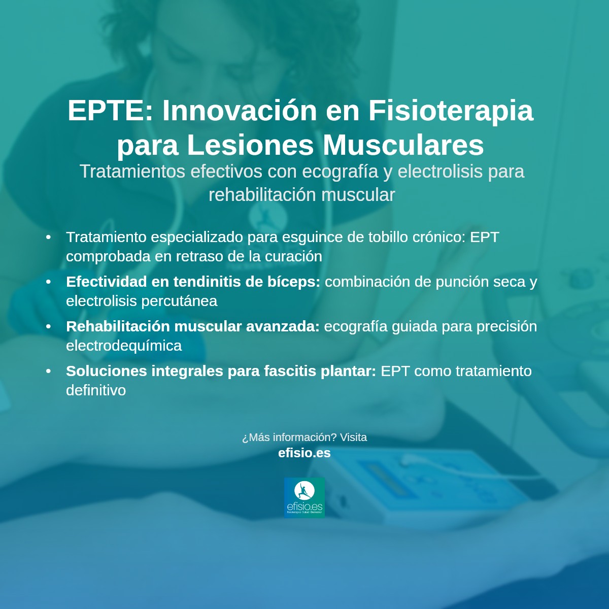 Imagen resumen sobre EPTE Electrolisis Percutánea Terapéutica Ecoguiada