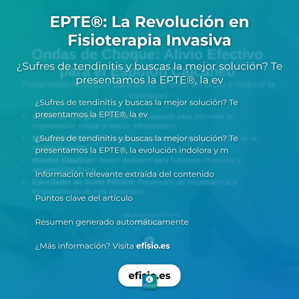 EPTE®: La Revolución en Fisioterapia Invasiva