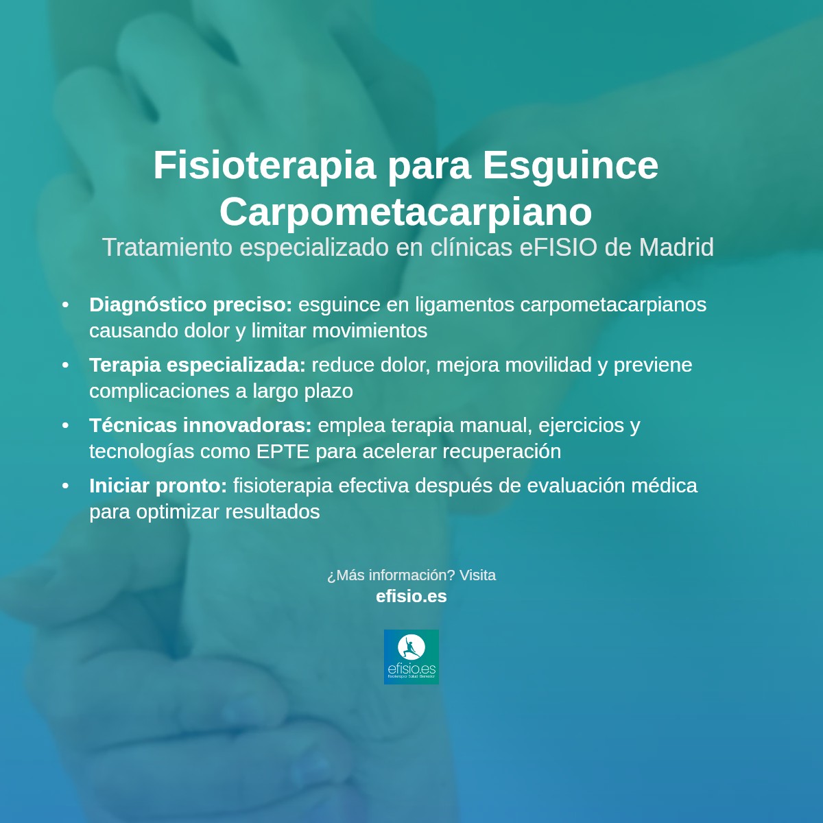 Imagen resumen sobre Esguince de Ligamento Carpometacarpiano