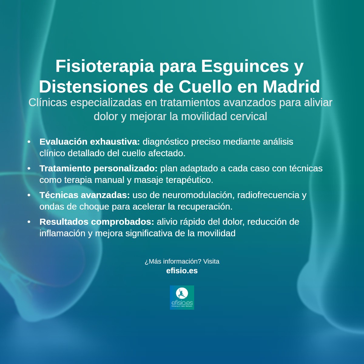 Imagen resumen sobre Esguinces y Distensiones de Cuello