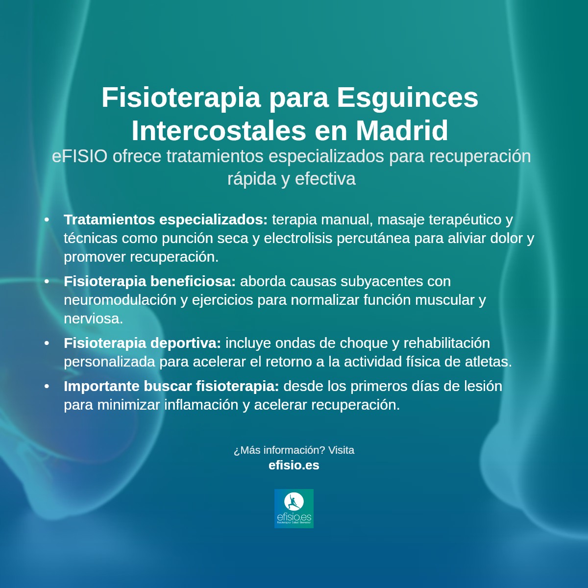 Imagen resumen sobre Esguinces y Distensiones Intercostales