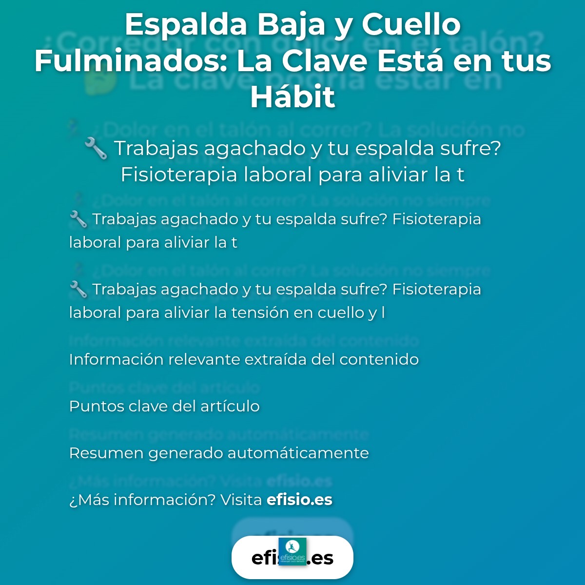 Espalda Baja y Cuello Fulminados: La Clave Está en tus Hábitos