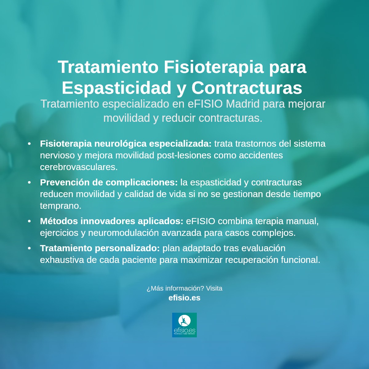 Imagen resumen sobre Espasticidad y Contracturas