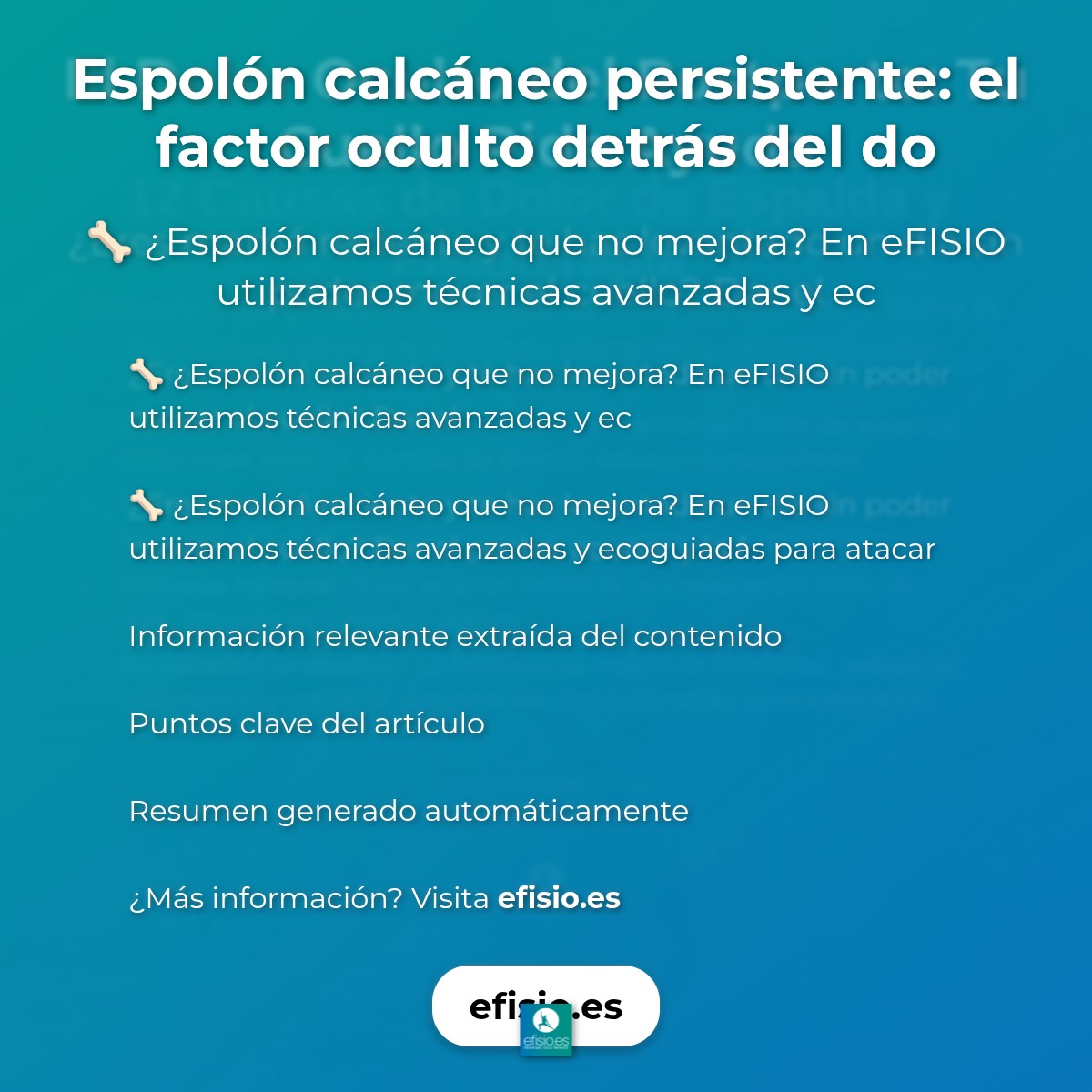 Espolón calcáneo persistente: el factor oculto detrás del dolor