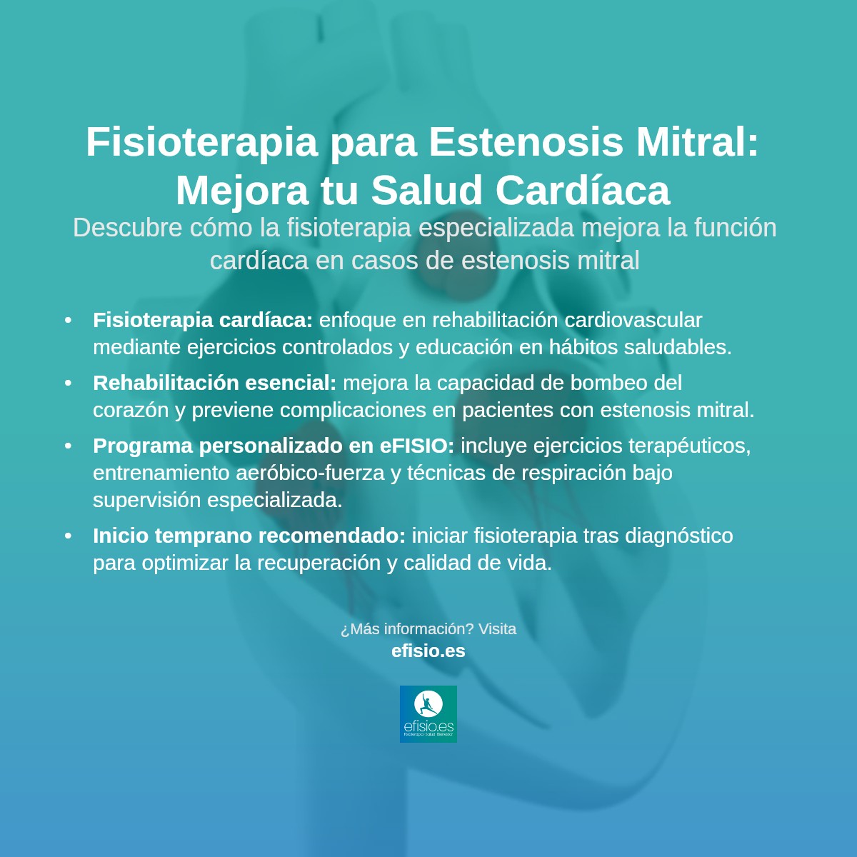 Imagen resumen sobre Estenosis de la Válvula Mitral (Corazón)