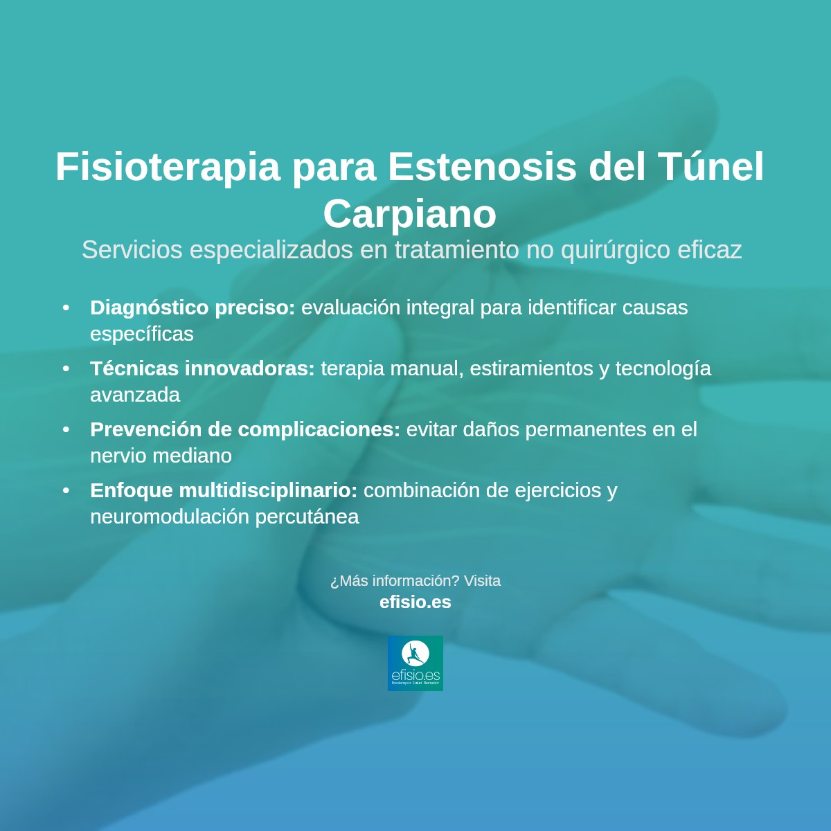 Imagen resumen sobre Estenosis del Túnel Carpiano