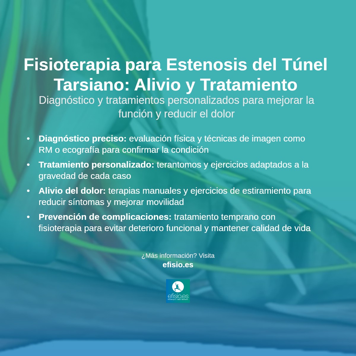 Imagen resumen sobre Estenosis del Túnel Tarsiano
