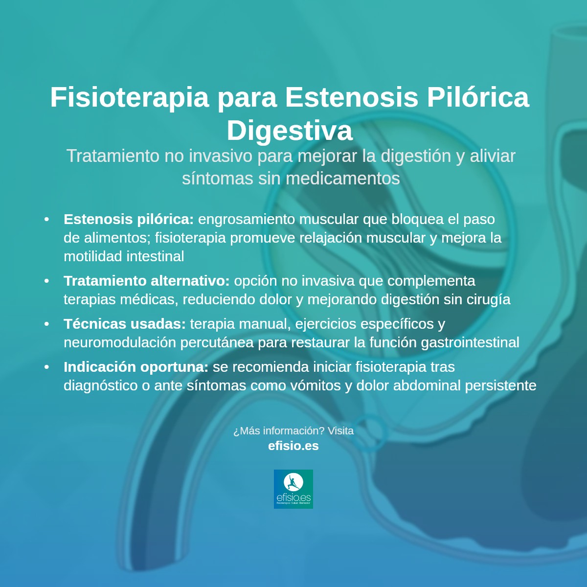 Imagen resumen sobre Estenosis Pilórica (Digestiva)