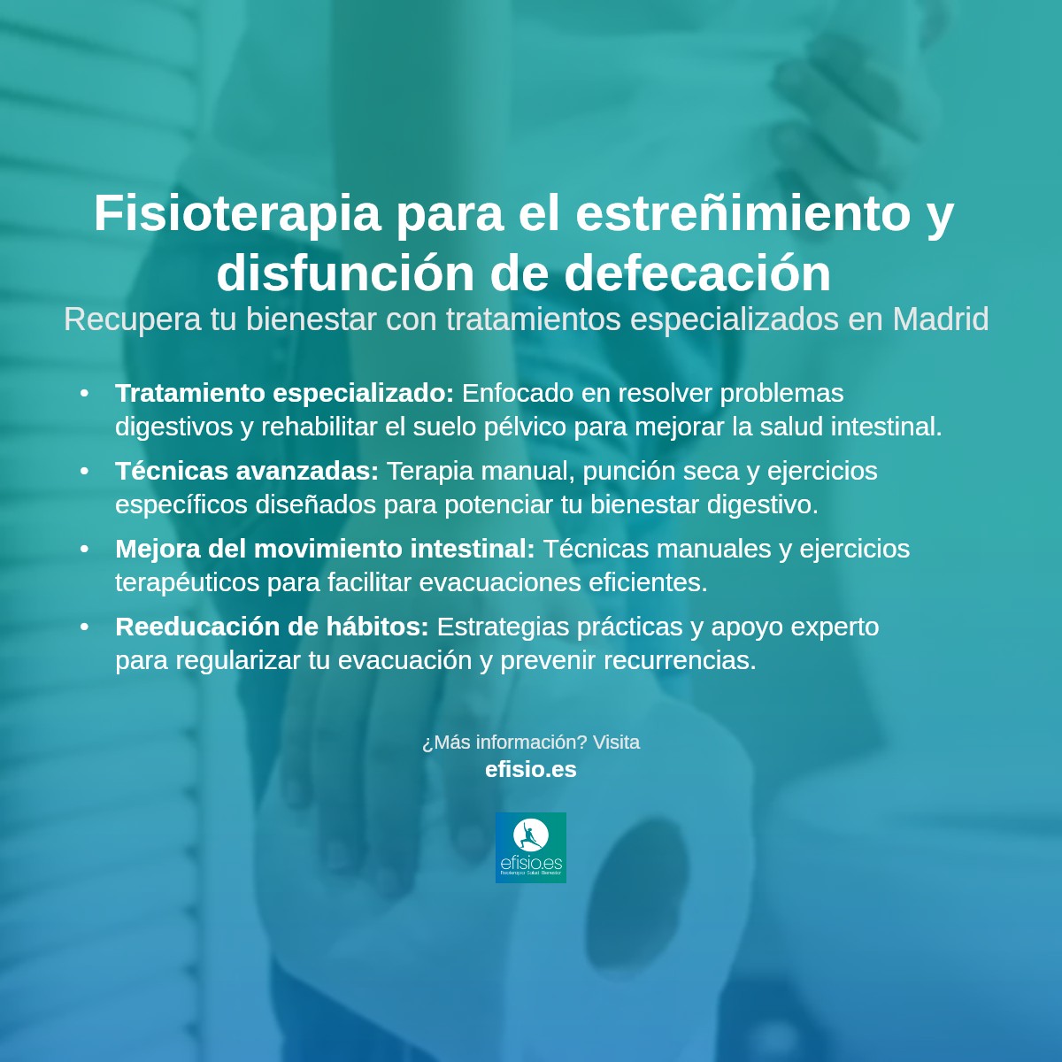 Imagen resumen sobre Estreñimiento y Disfunción de Defecación